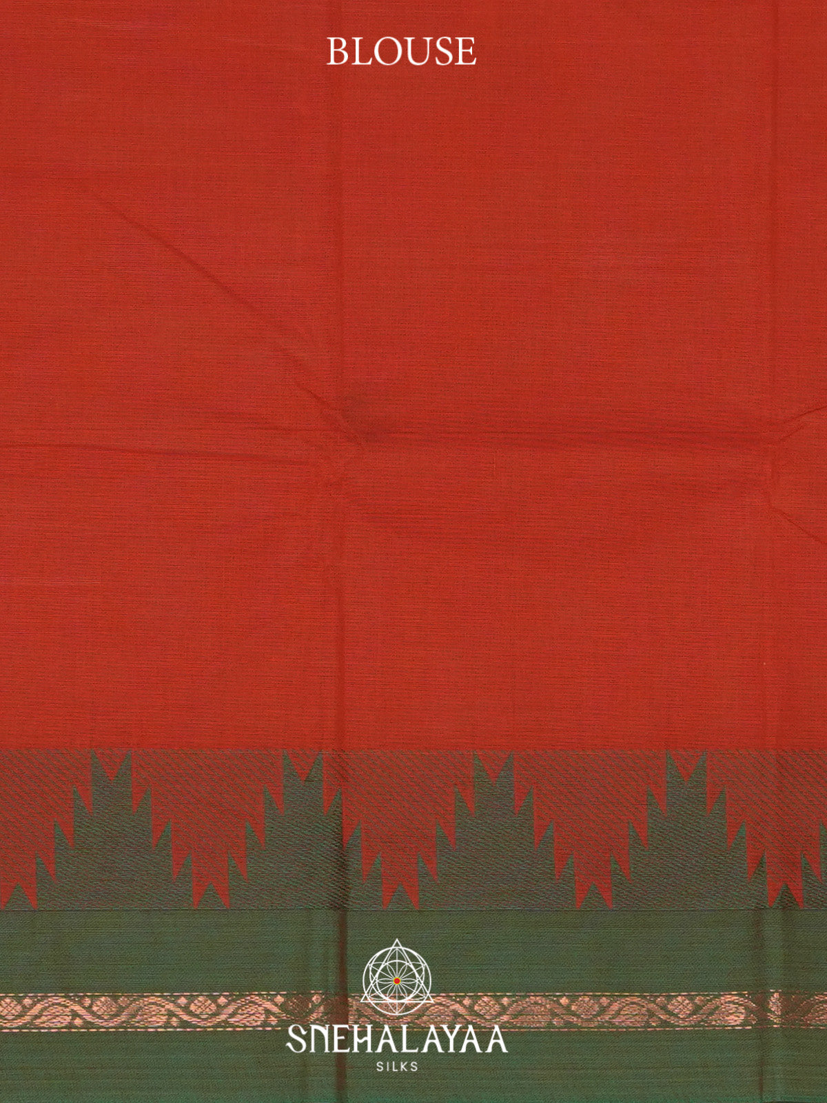Coral Orange Chettinad Cotton Saree