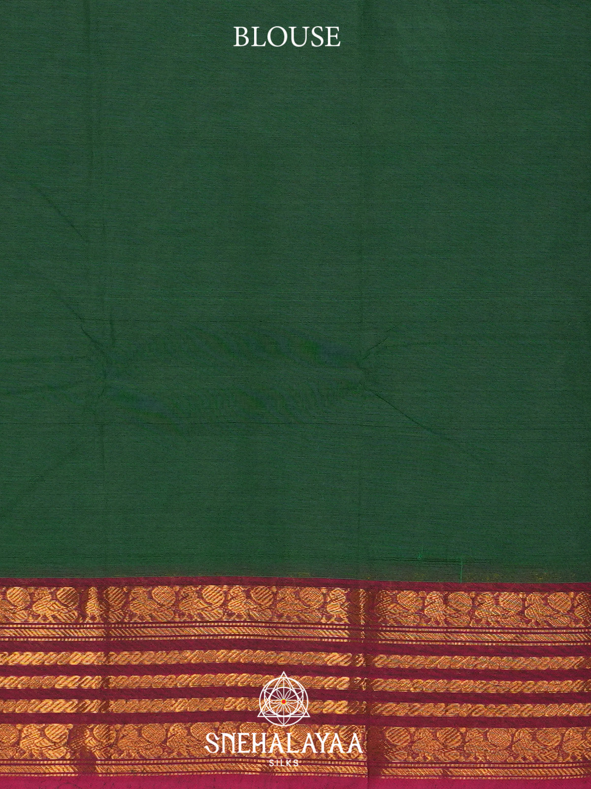 Forest Green Handloom Cotton Saree