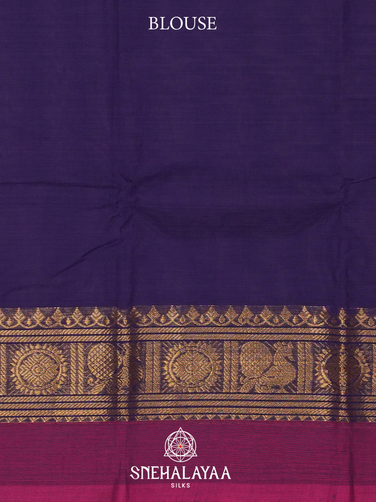 Purple Handloom Cotton Saree