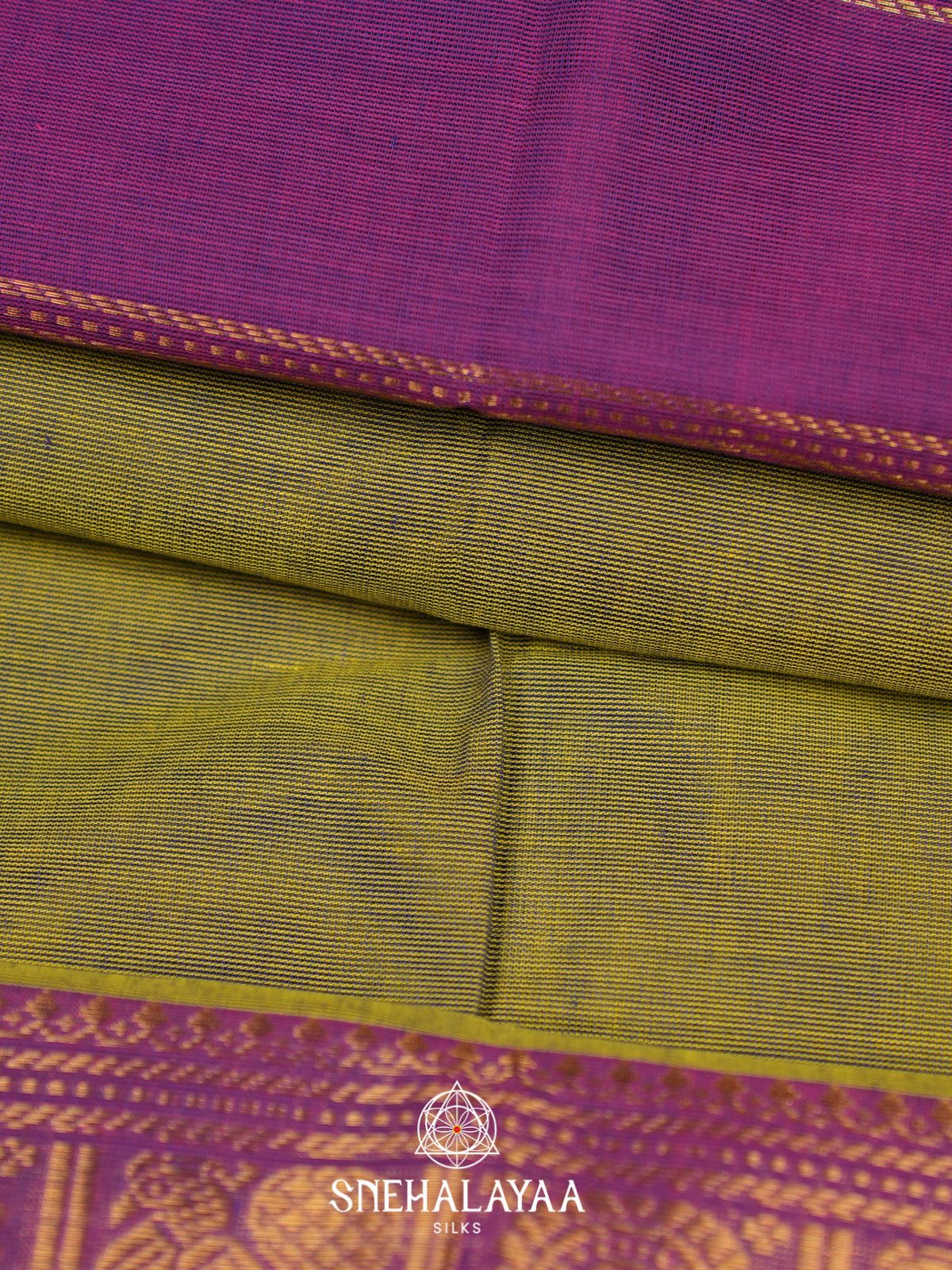 Green Handloom Cotton Saree