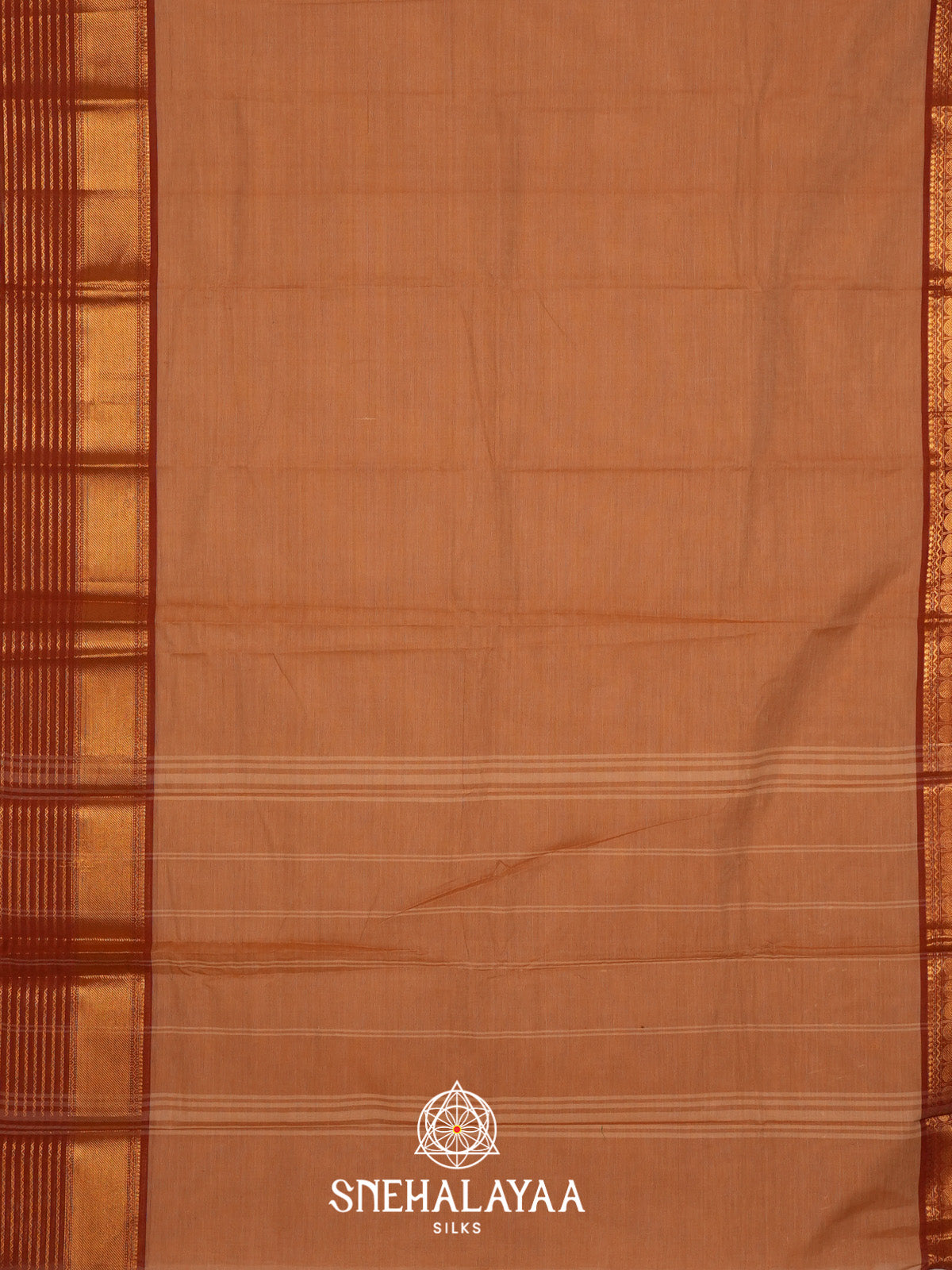 Sandal Handloom Cotton Saree
