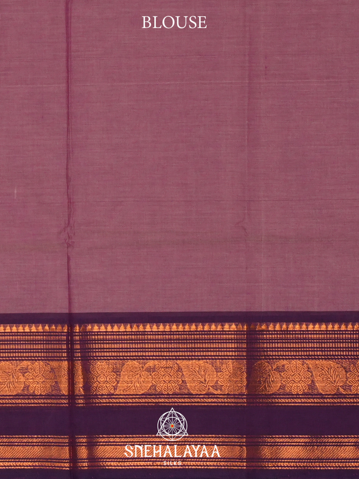 Mauve Pink Handloom Cotton Saree