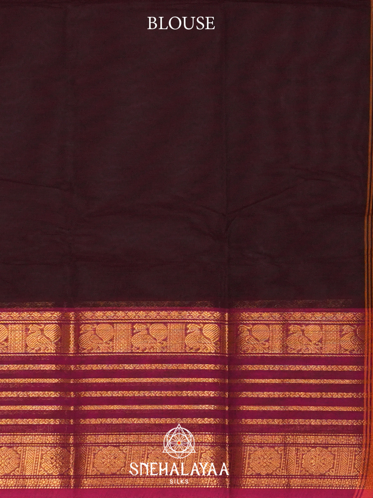 Coffee Brown Handloom Cotton Saree
