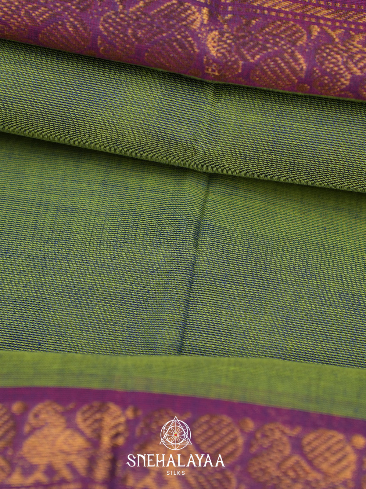Green Handloom Cotton Saree