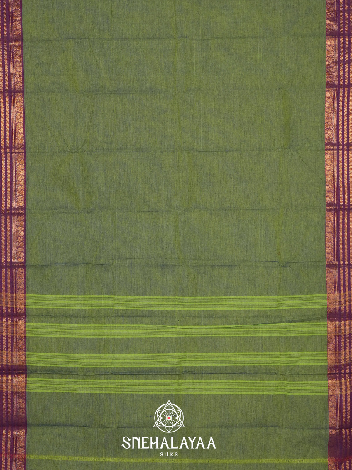 Green Handloom Cotton Saree