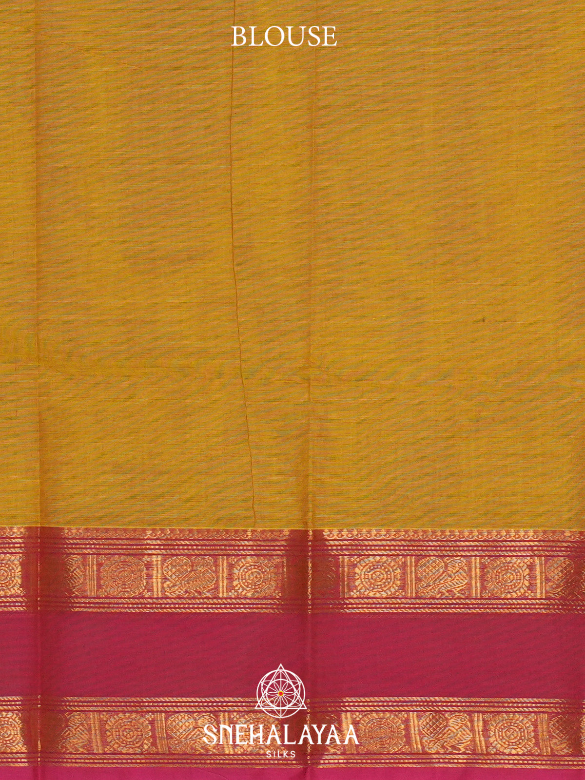 Mango Yellow Handloom Cotton Saree