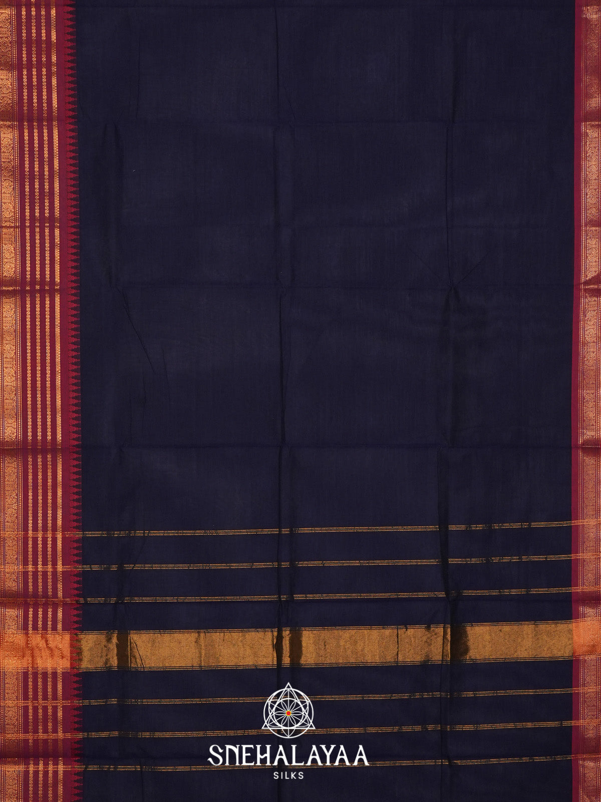 Purple Handloom Cotton Saree