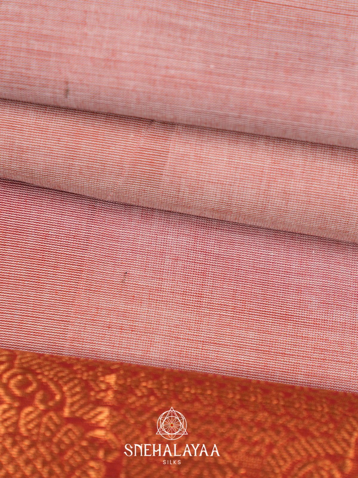 Baby Pink Handloom Cotton Saree