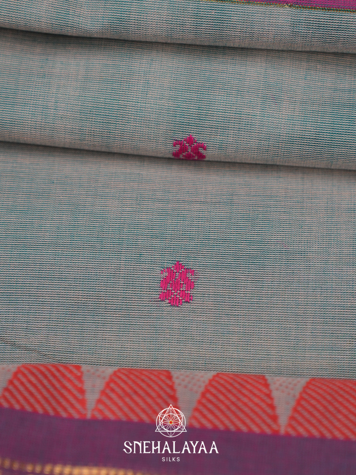 Grey Handloom Cotton Saree