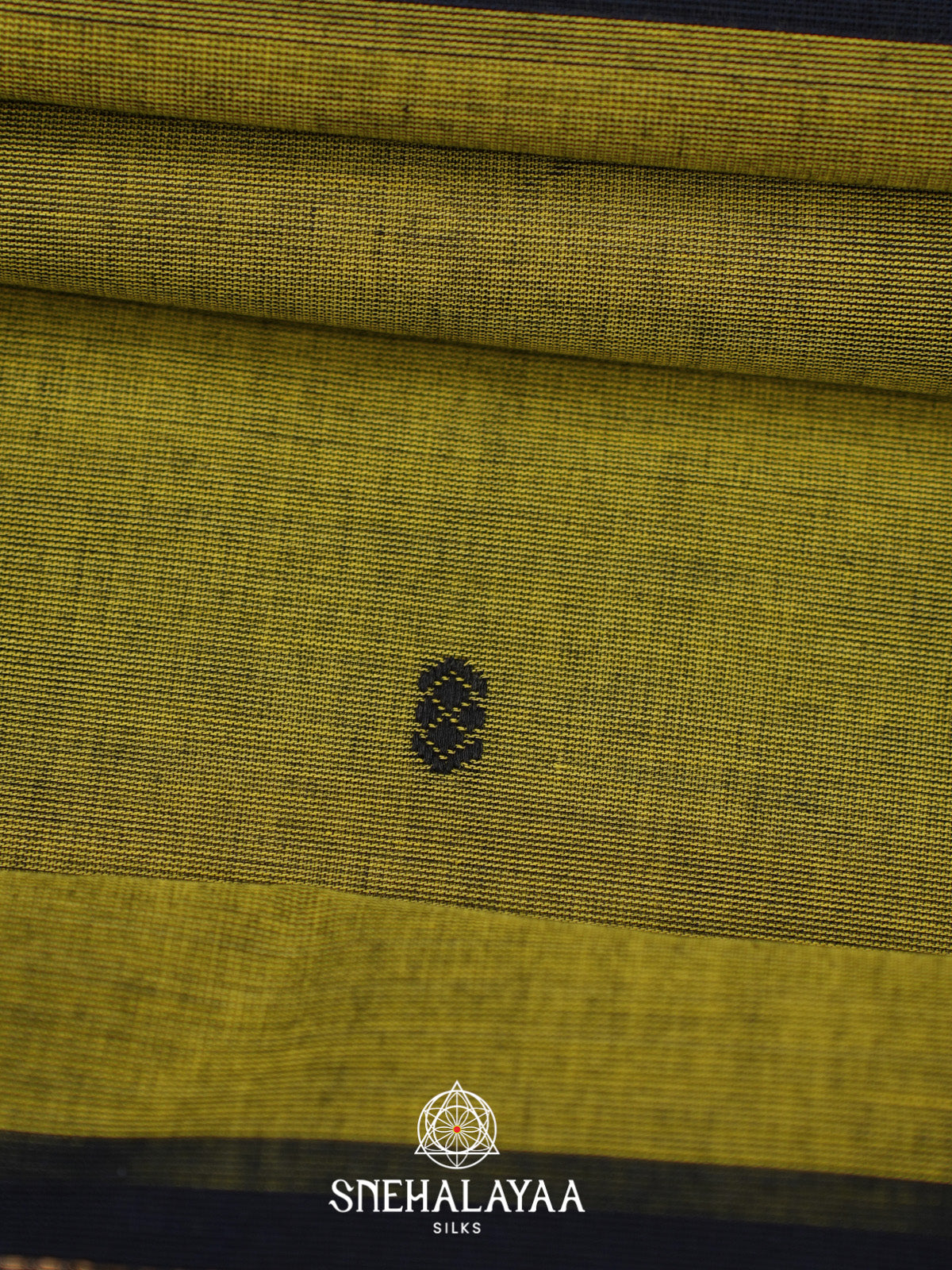 Mehandi Green Handloom Cotton Saree