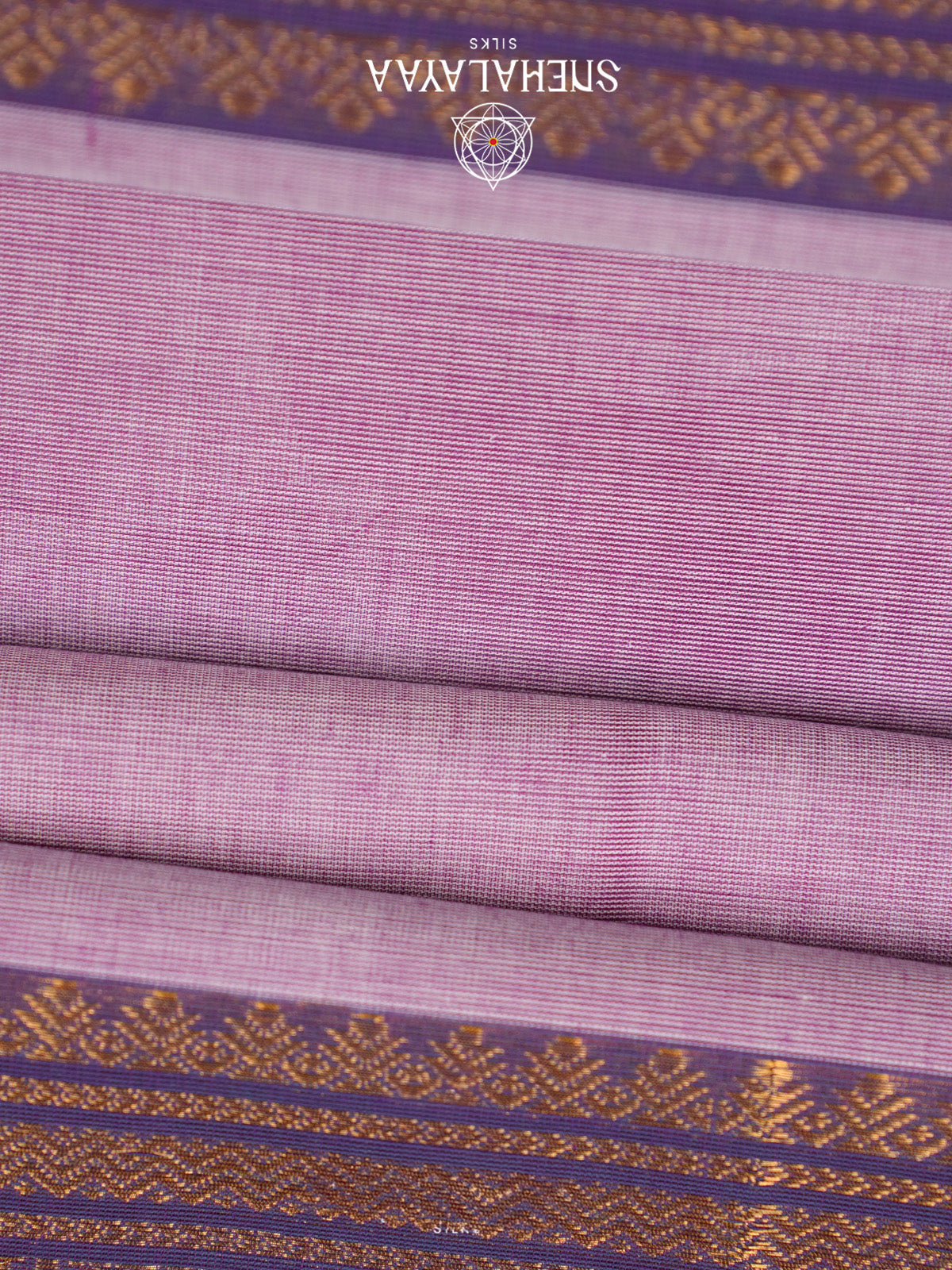 Lavender Handloom Cotton Saree