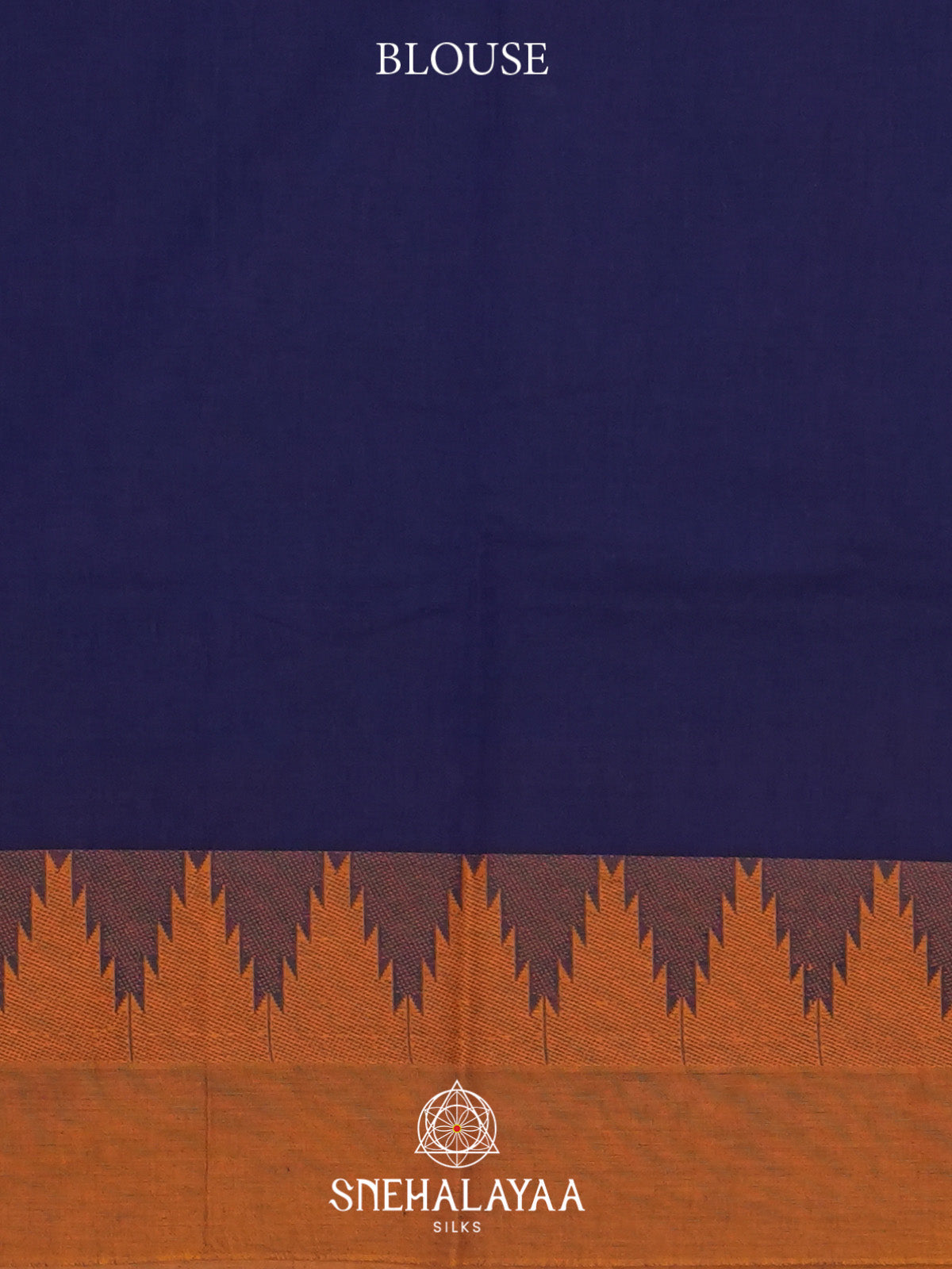 Ink Blue Handloom Cotton Saree