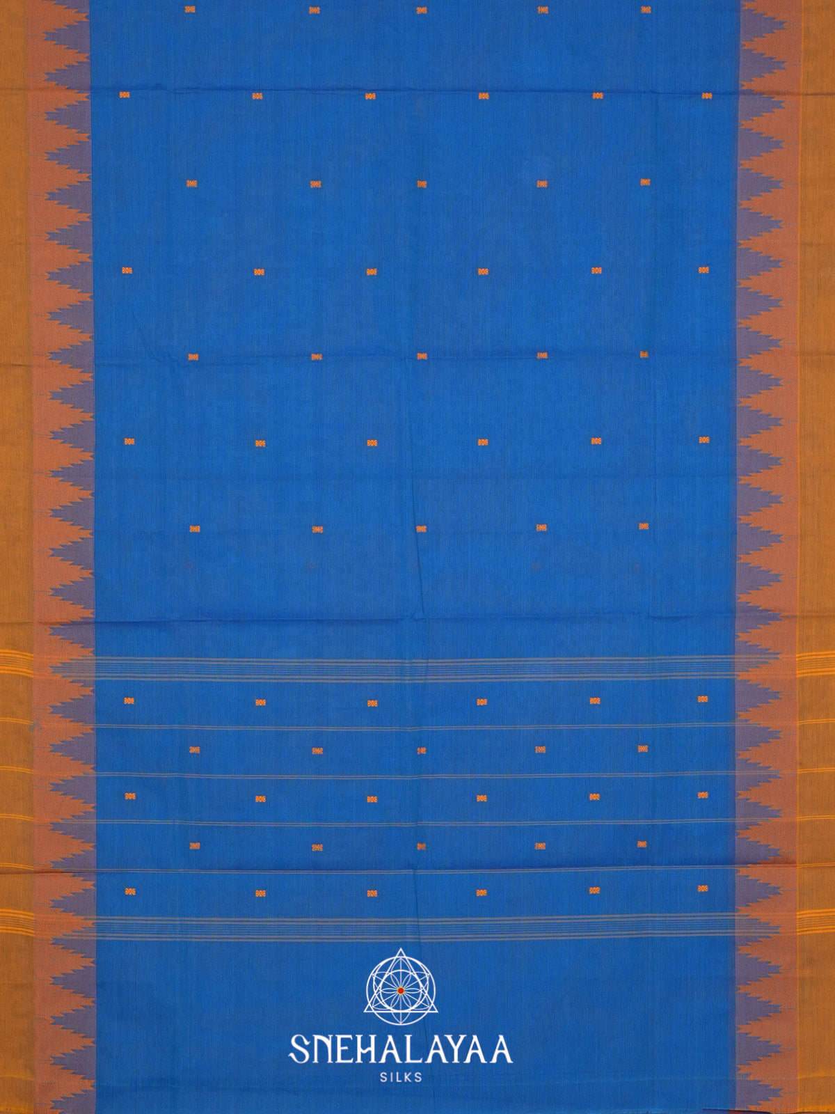 Blue Handloom Cotton Saree