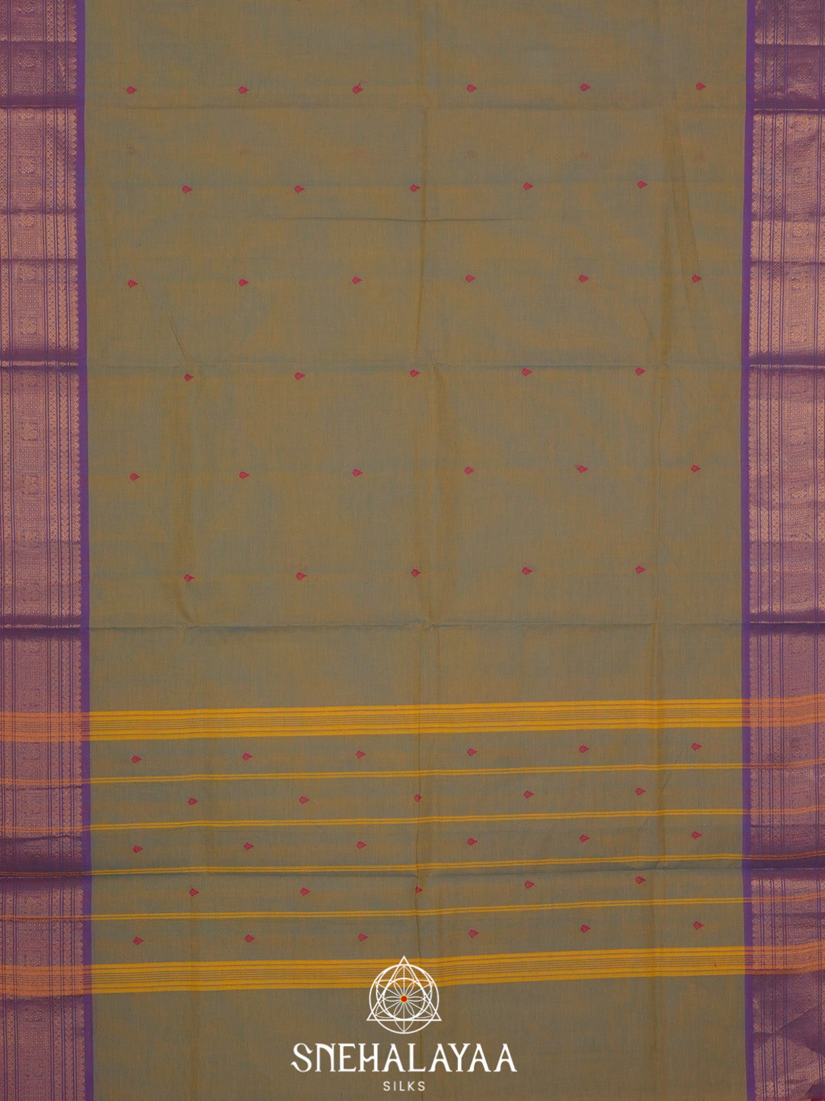 Green Handloom Cotton Saree