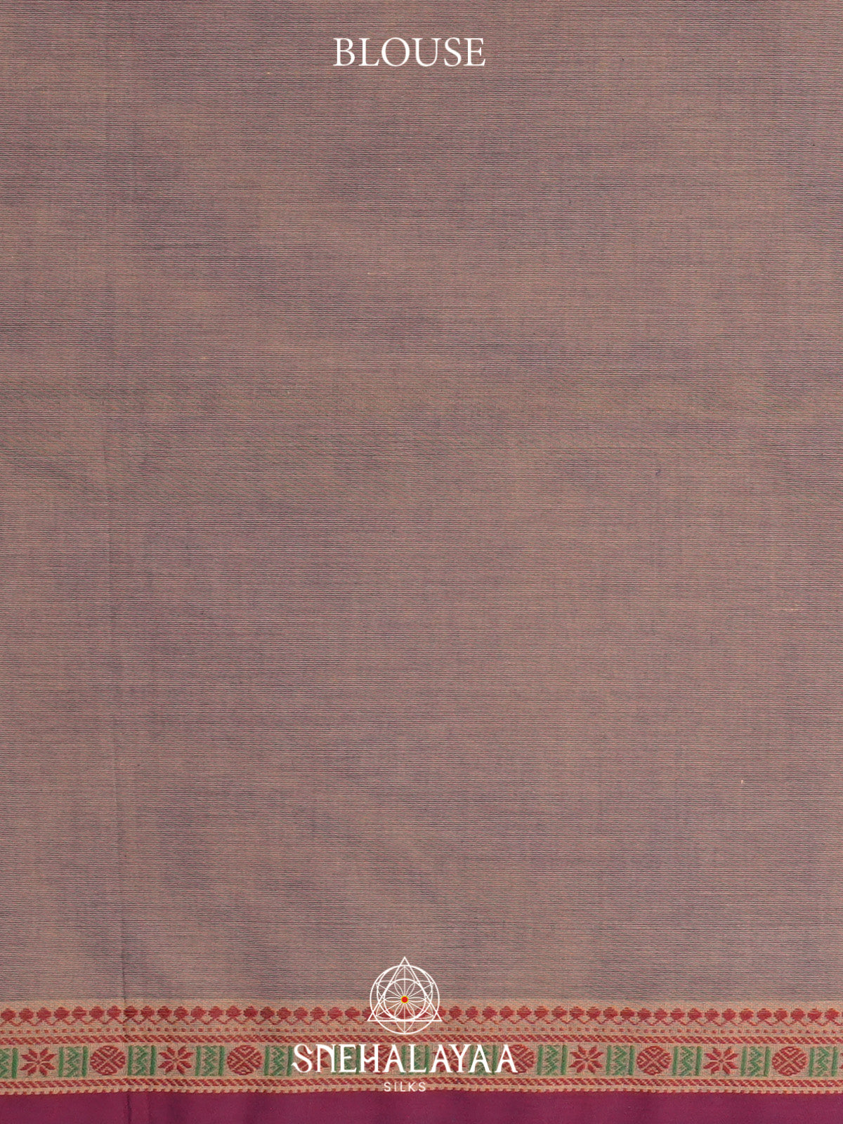 Dusty Brown Handloom Cotton Saree