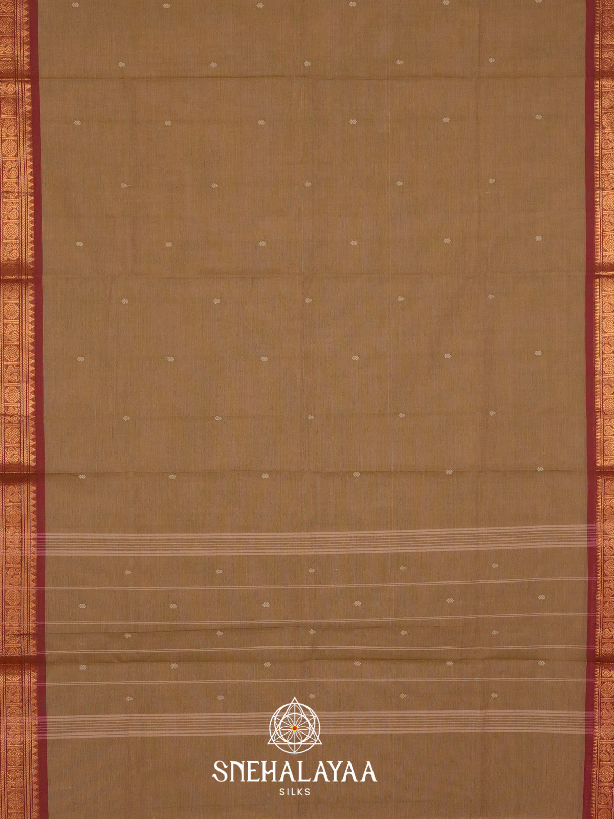 Mustard Handloom Cotton Saree