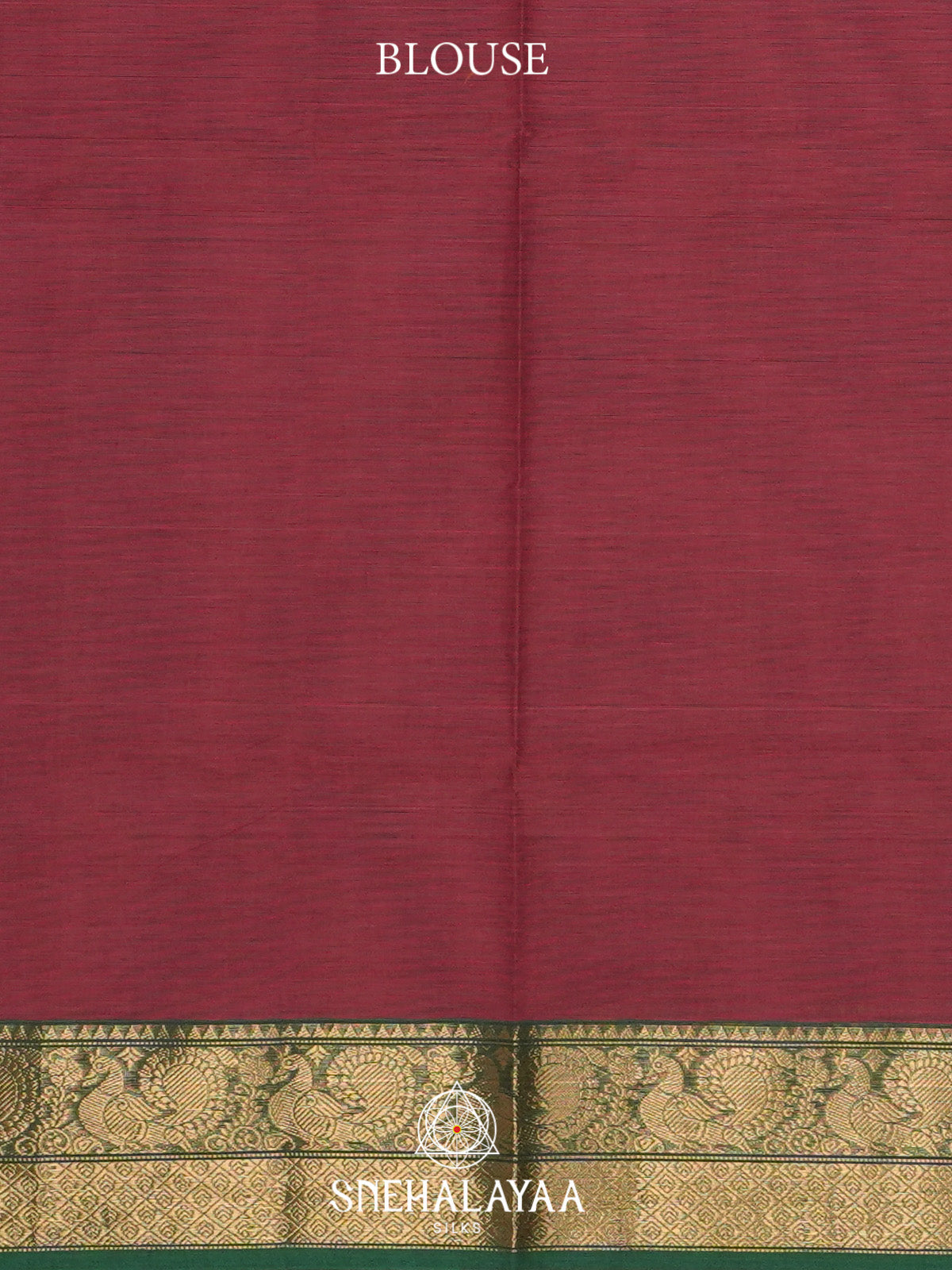 Maroon Handloom Cotton Saree