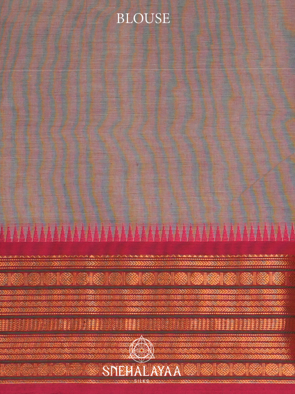 Dusty Brown Handloom Cotton Saree