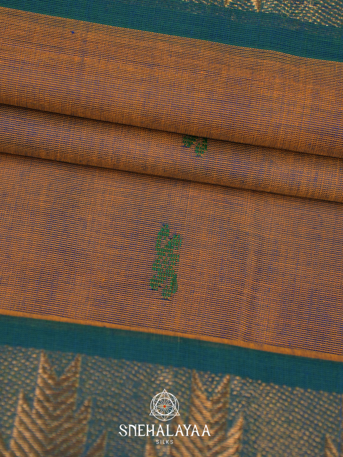 Mustard Handloom Cotton Saree