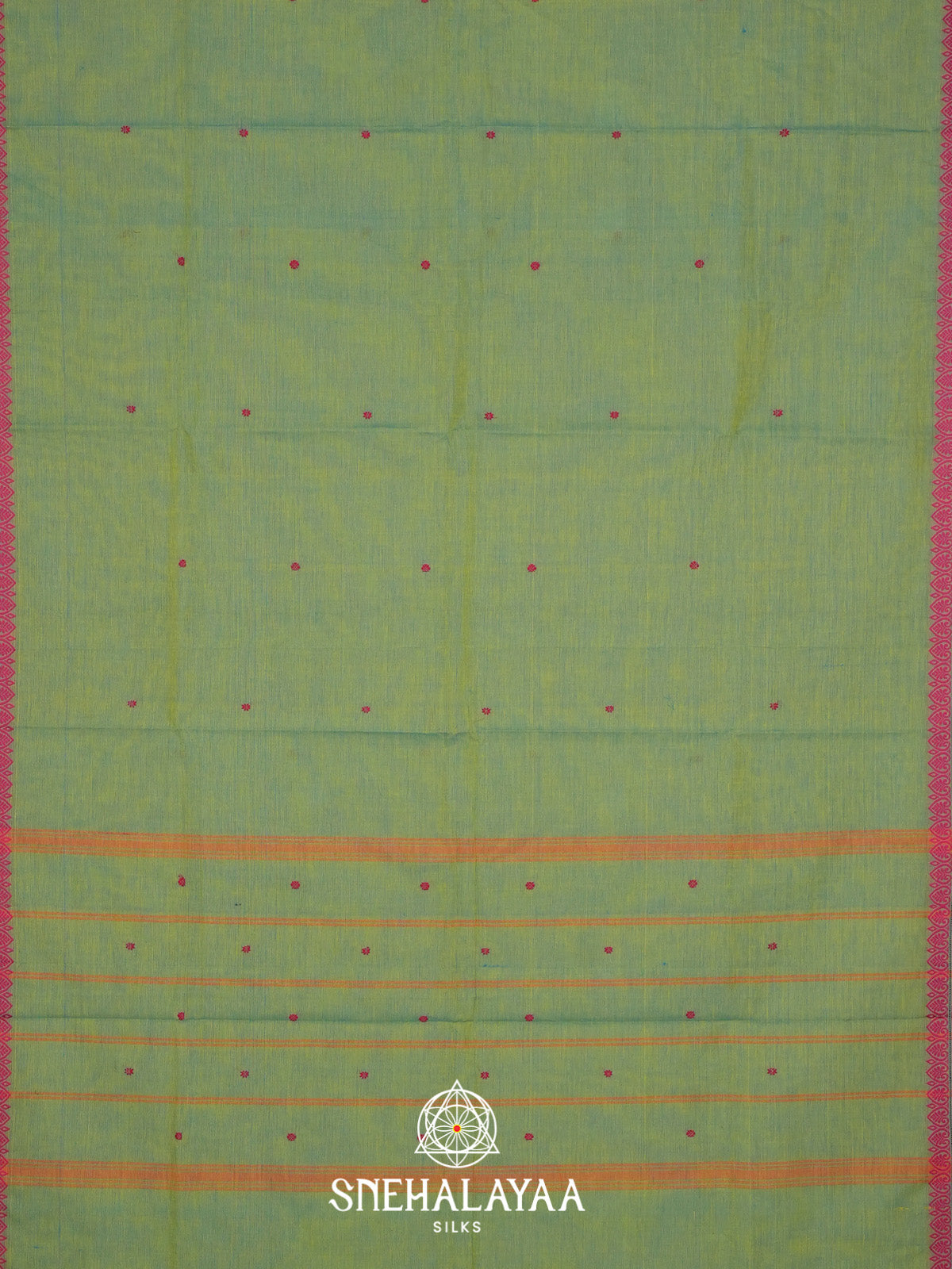 Green Handloom Cotton Saree