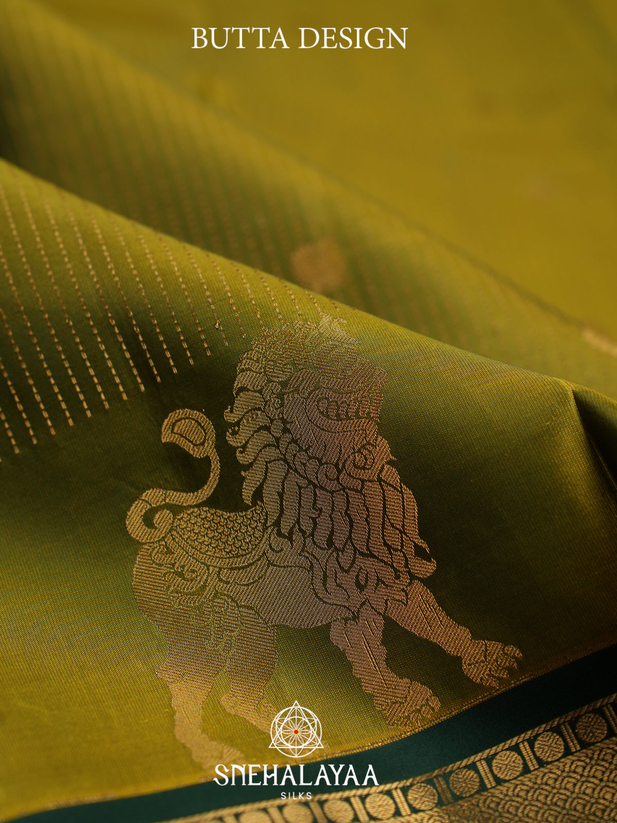 Mehendi Green Kanjivaram Silk Saree
