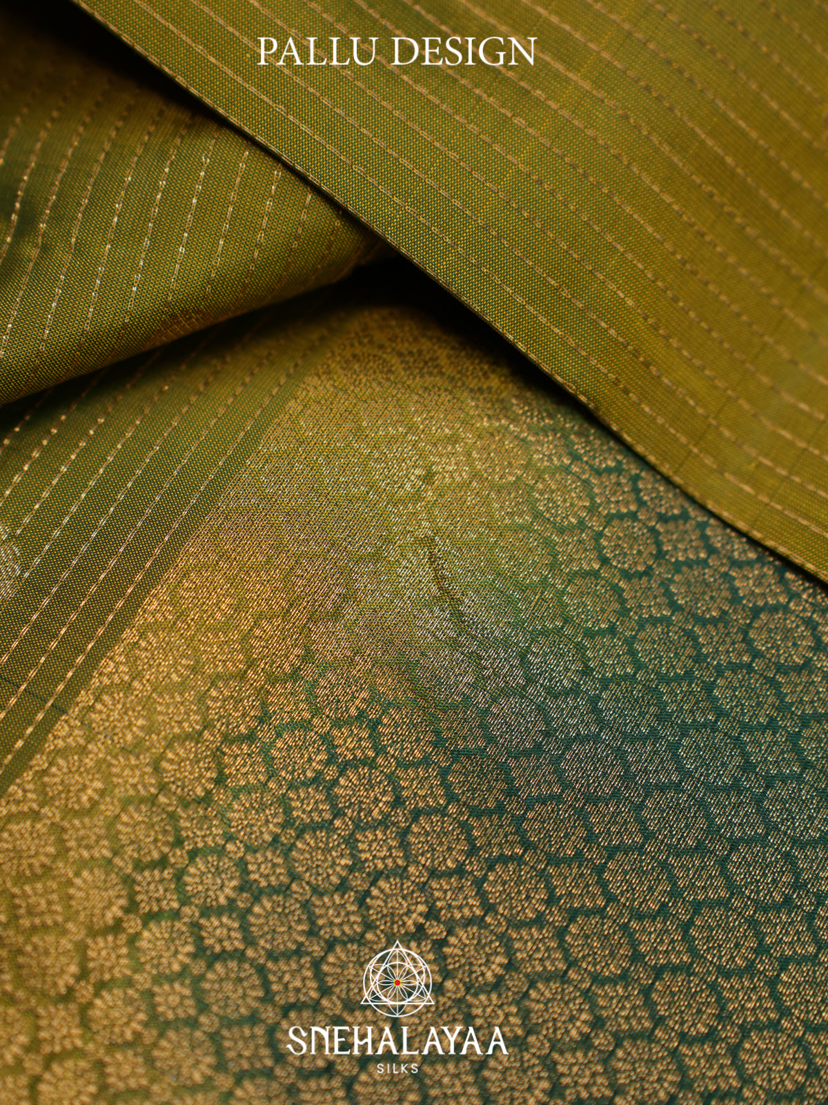 Mehendi Green Kanjivaram Silk Saree