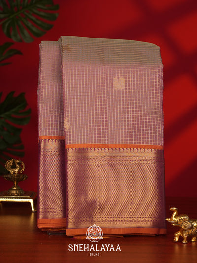 Onion Pink Kanjivaram Silk Saree