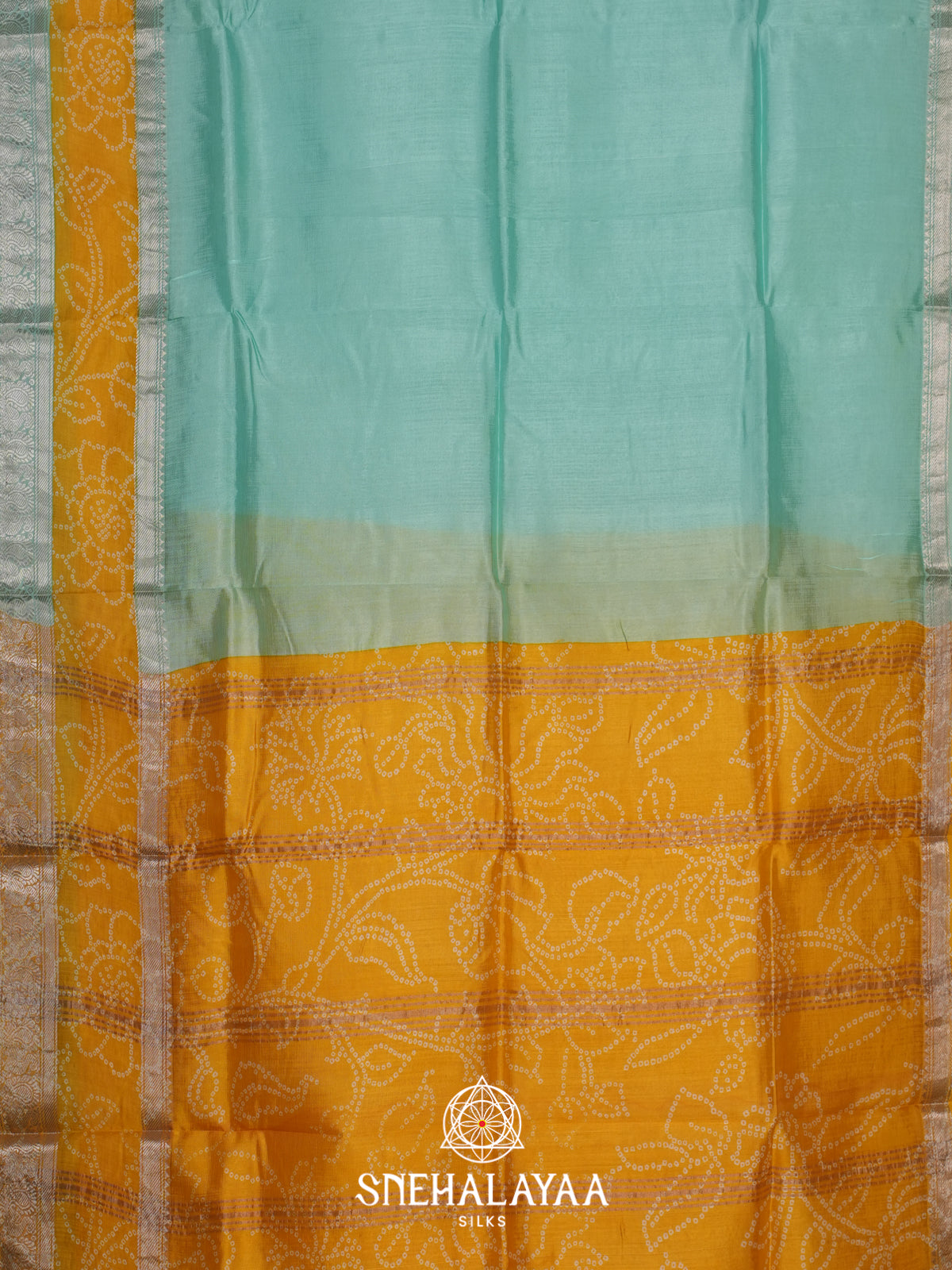 Mint Green Mangalagiri Silk Cotton Saree