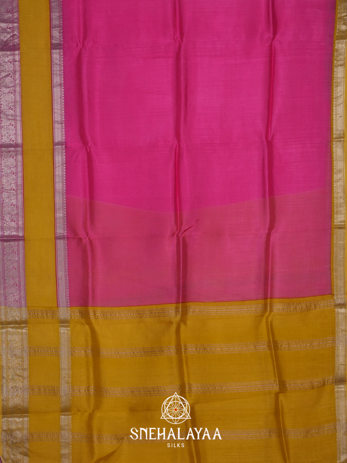 Rani Pink Mangalagiri Silk Cotton Saree