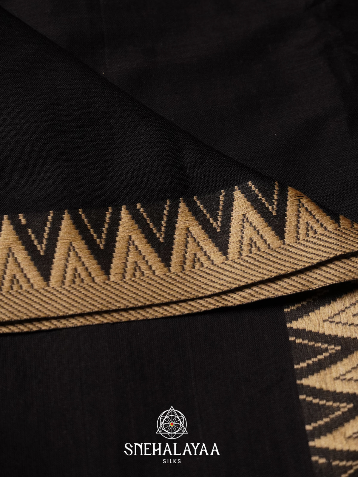 Black Narayanpet Cotton Saree