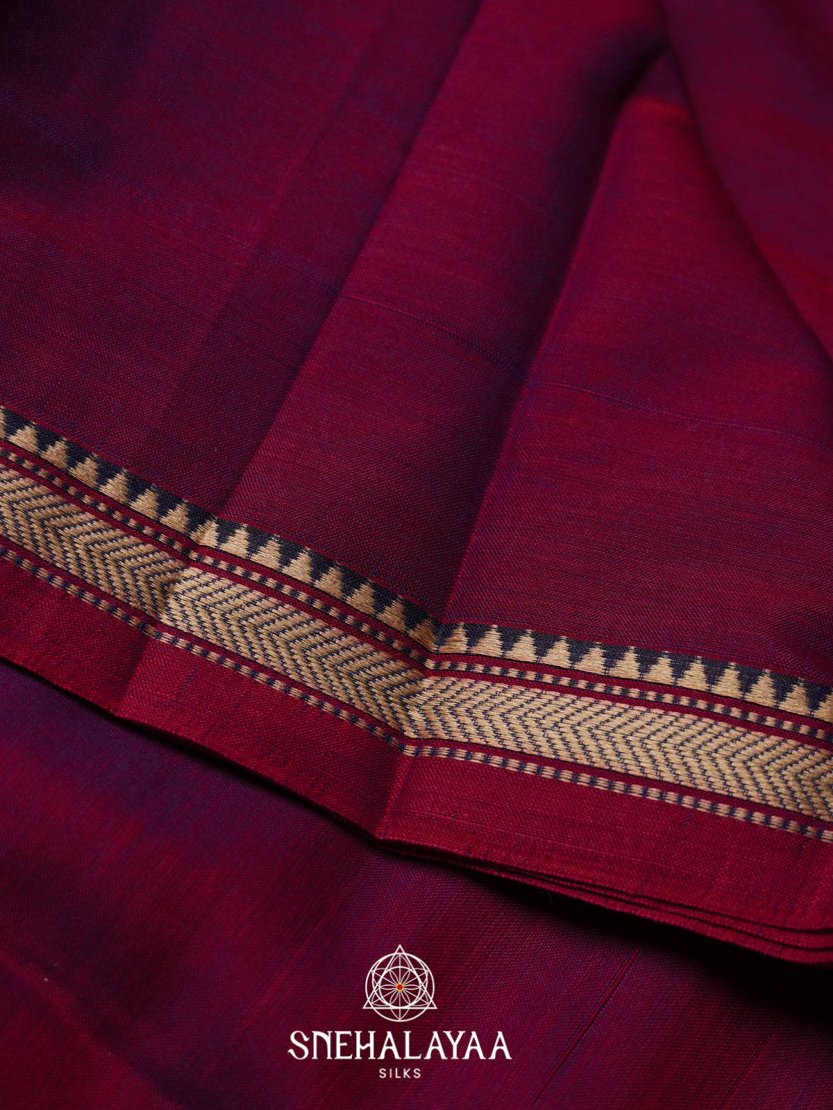 Magenta Narayanpet Cotton Saree