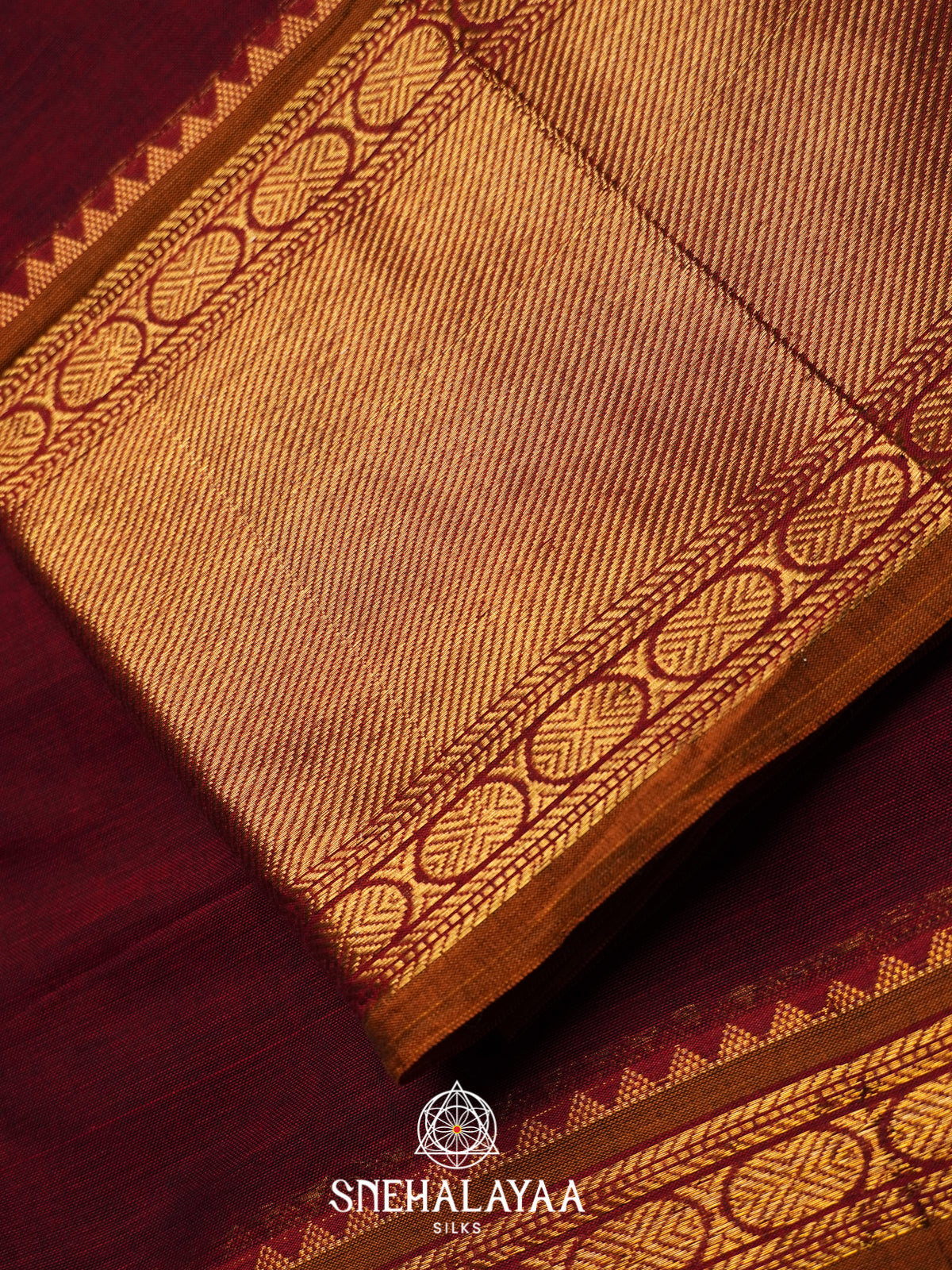 Maroon Narayanpet Cotton Saree