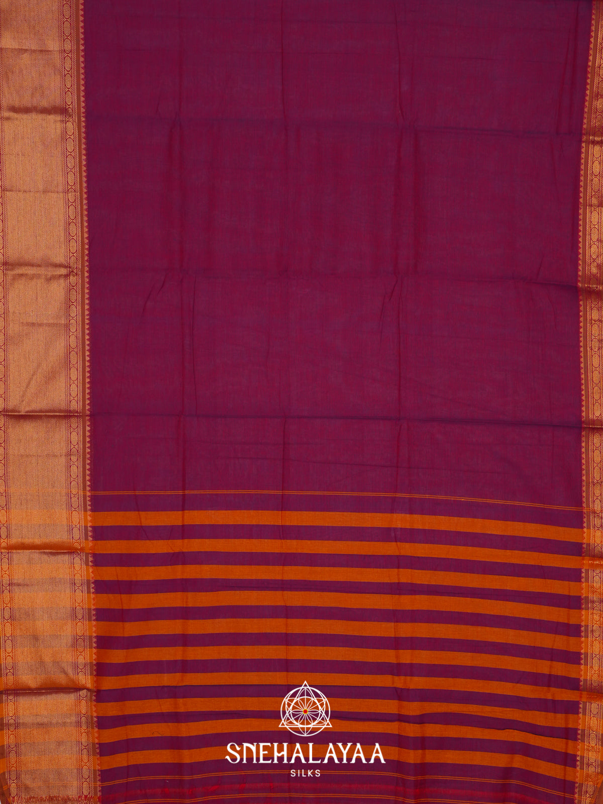 Magenta Narayanpet Cotton Saree