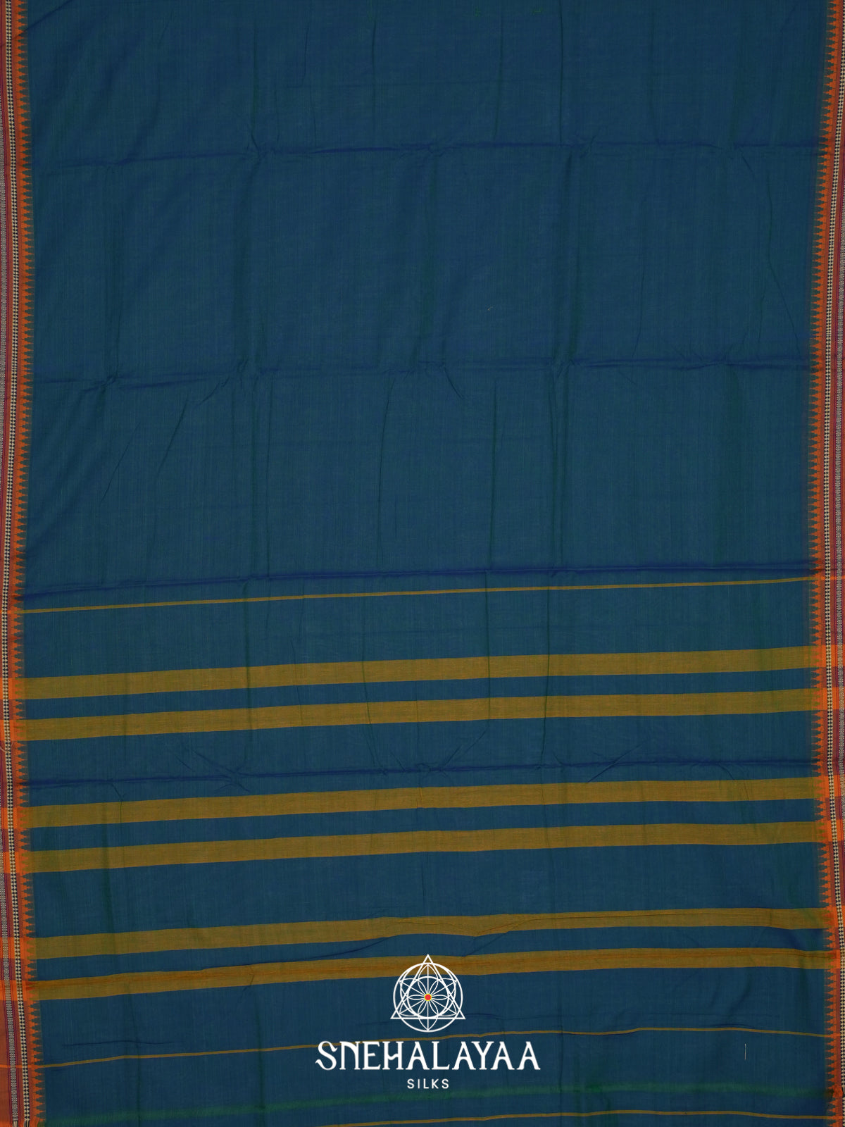 Blue Narayanpet Cotton Saree
