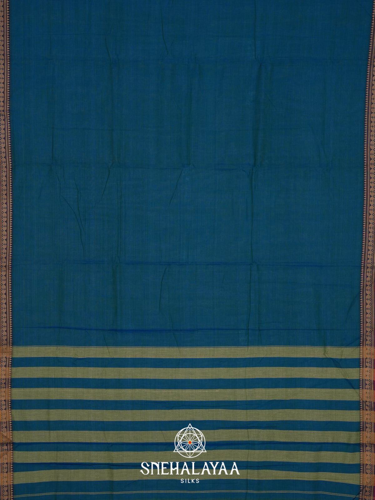 Blue Narayanpet Cotton Saree