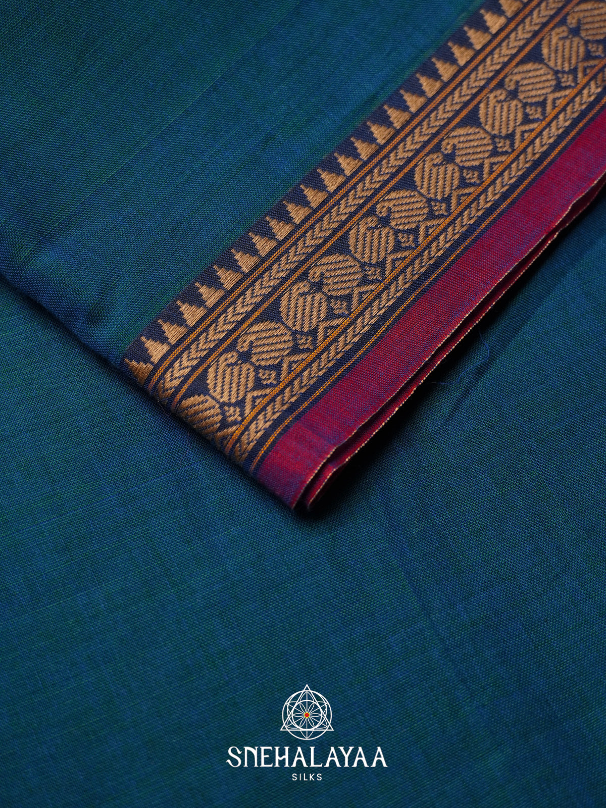 Blue Narayanpet Cotton Saree