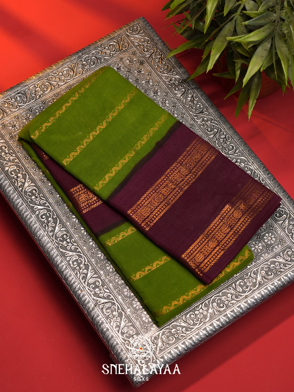 Green Sungadi Cotton Saree