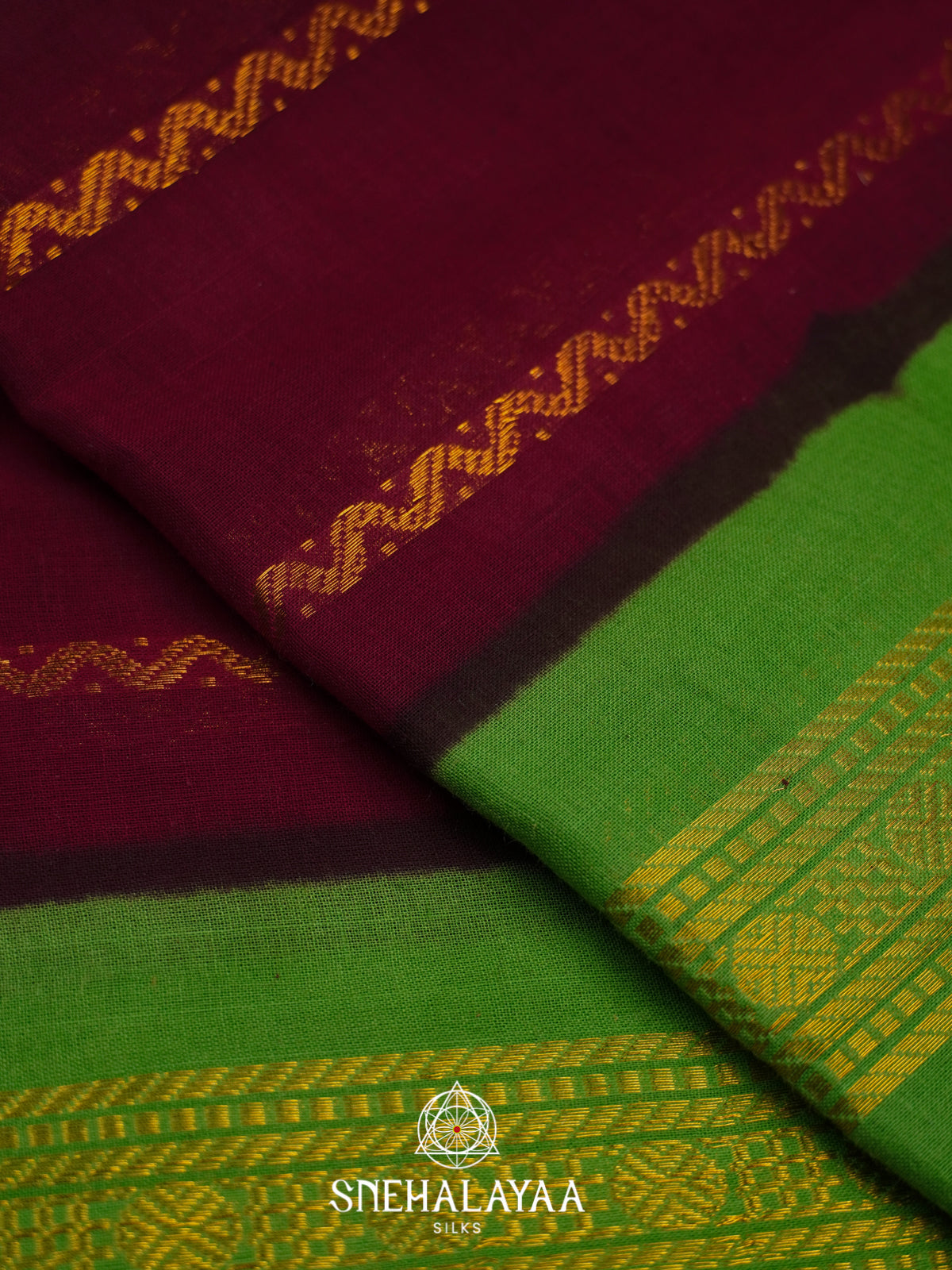 Maroon Sungadi Cotton Saree