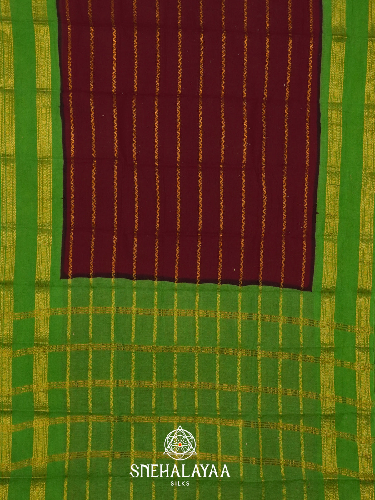 Maroon Sungadi Cotton Saree