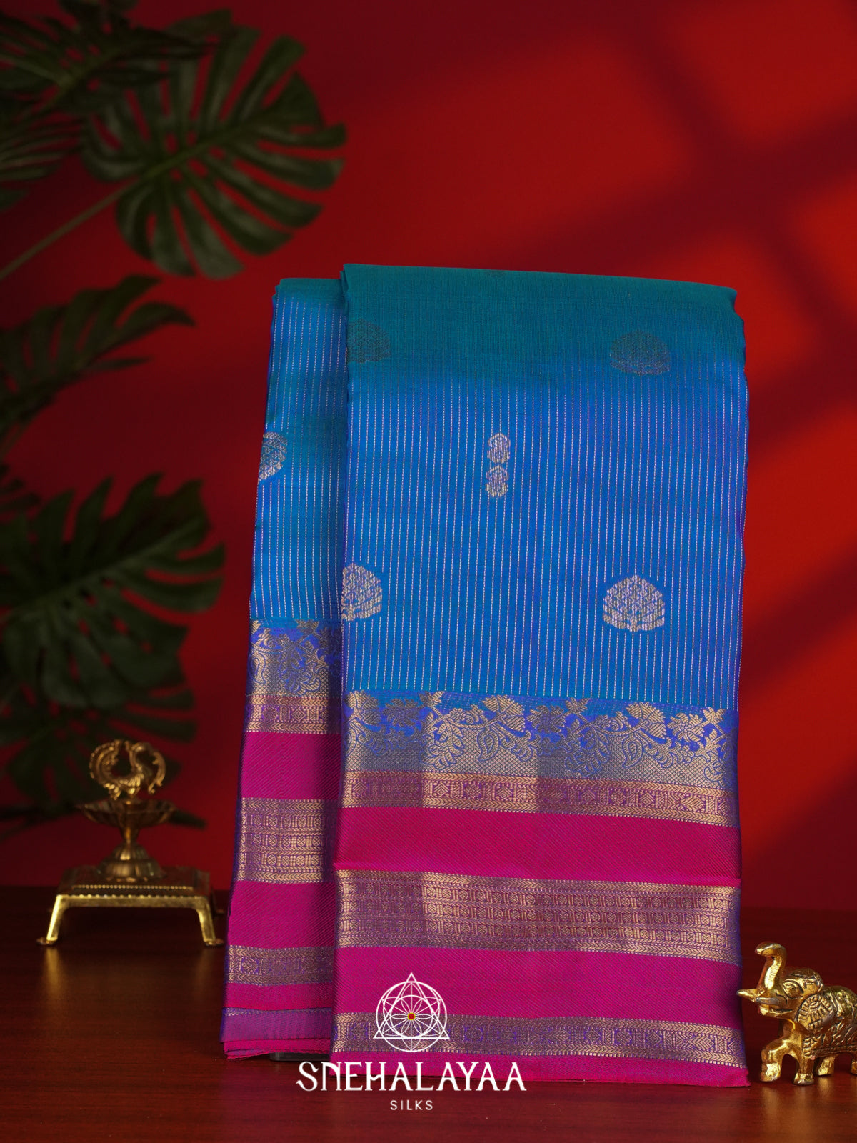 Blue Kanjivaram Silk Saree
