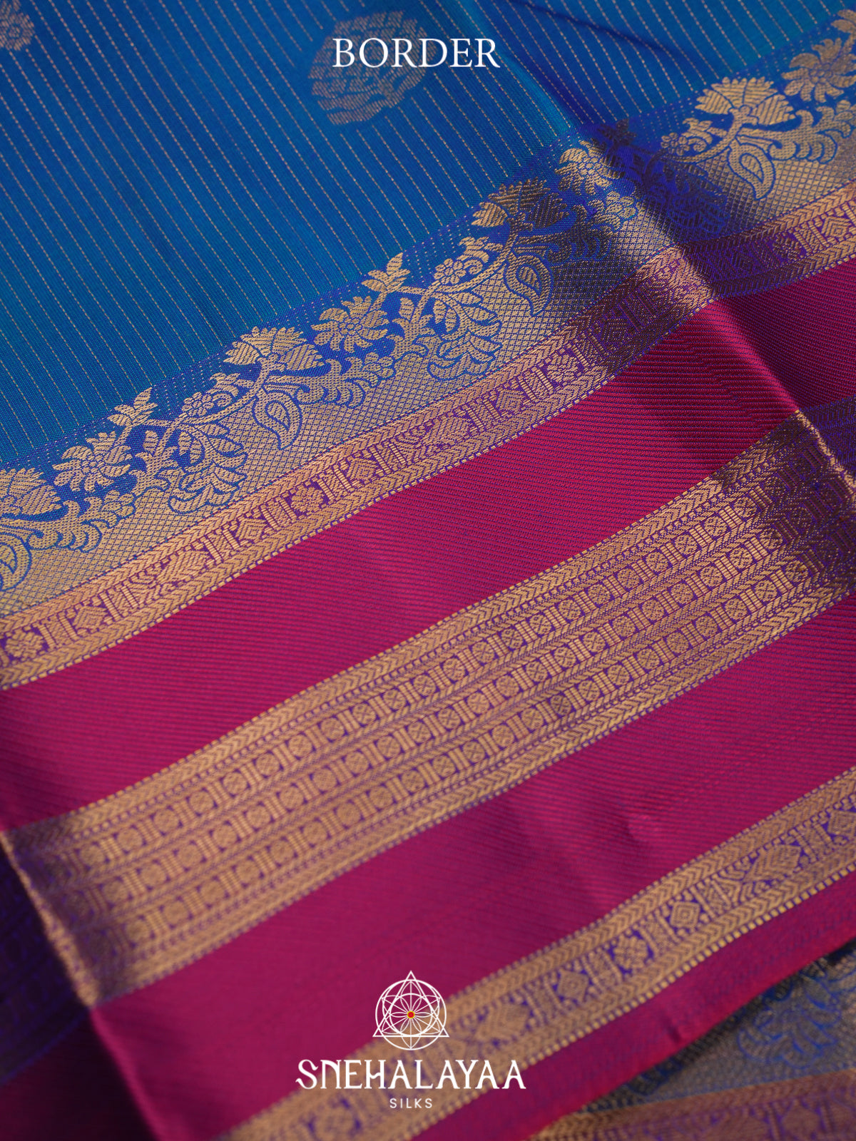 Blue Kanjivaram Silk Saree