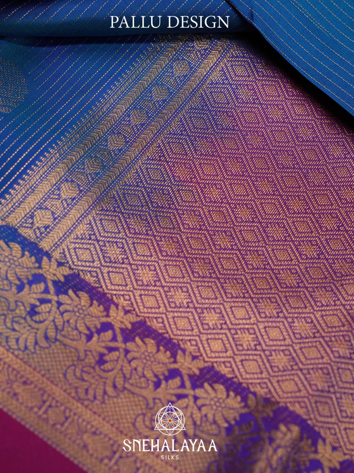 Blue Kanjivaram Silk Saree