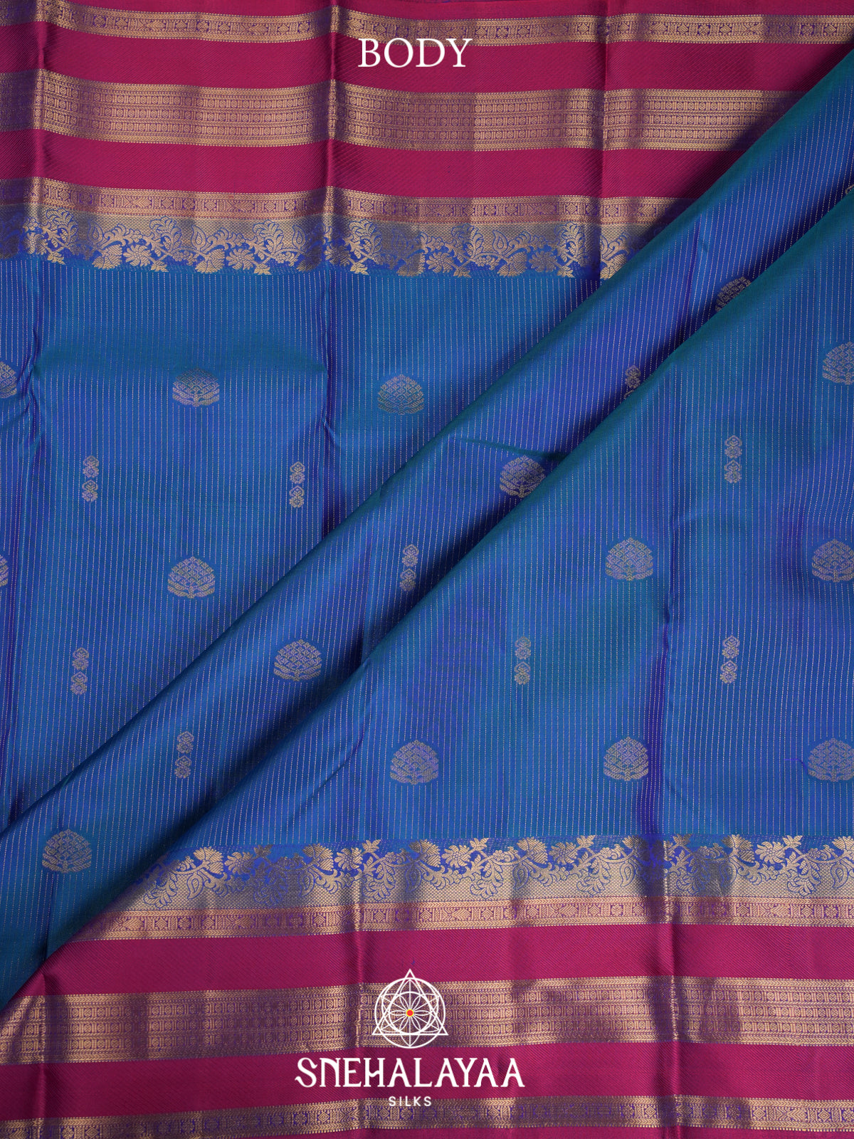 Blue Kanjivaram Silk Saree
