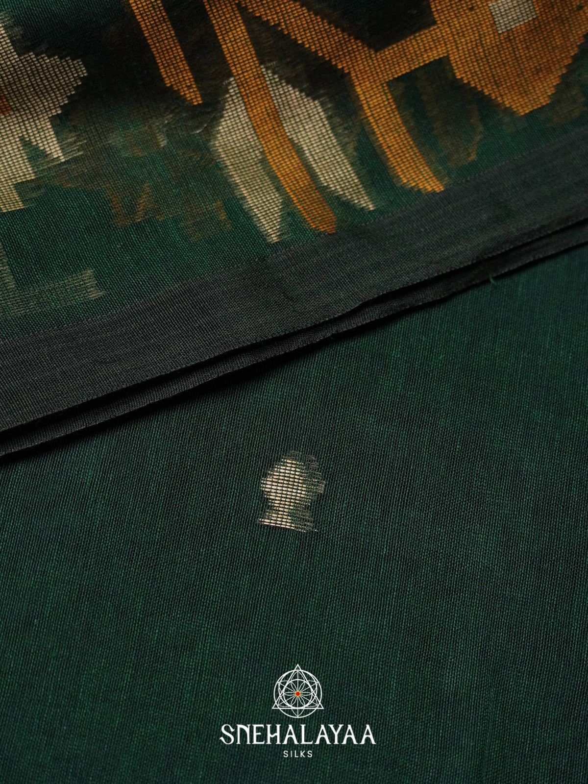 Forest Green Mul Cotton Saree