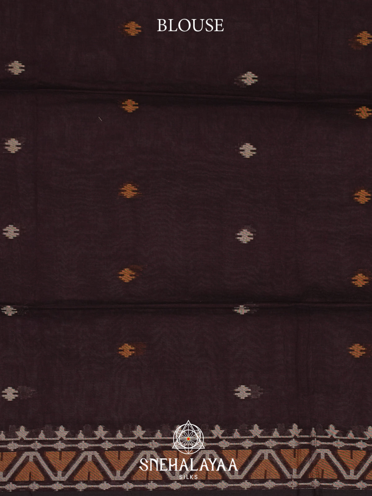 Chocolate Brown Mul Cotton Saree