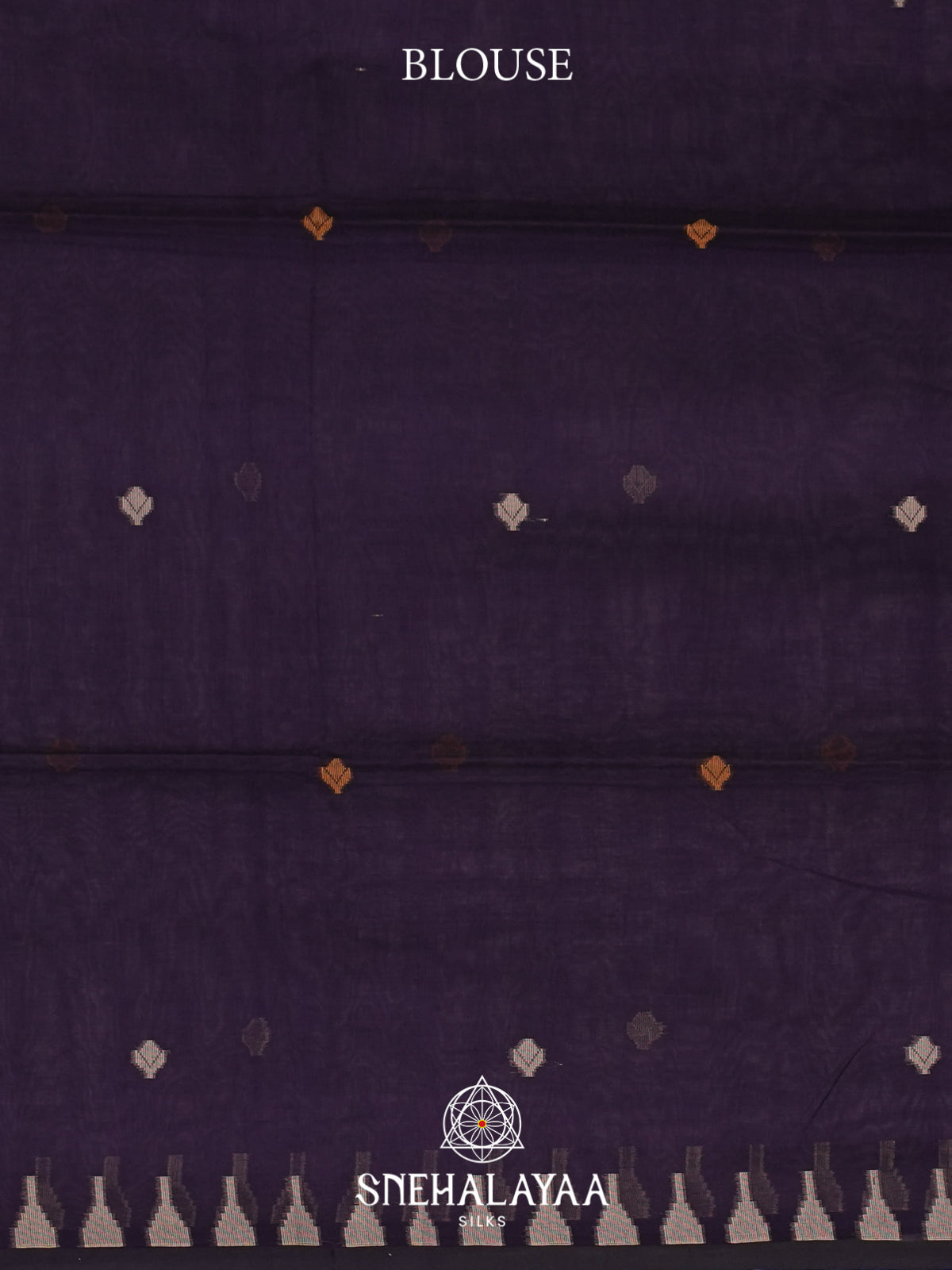 Purple Mul Cotton Saree