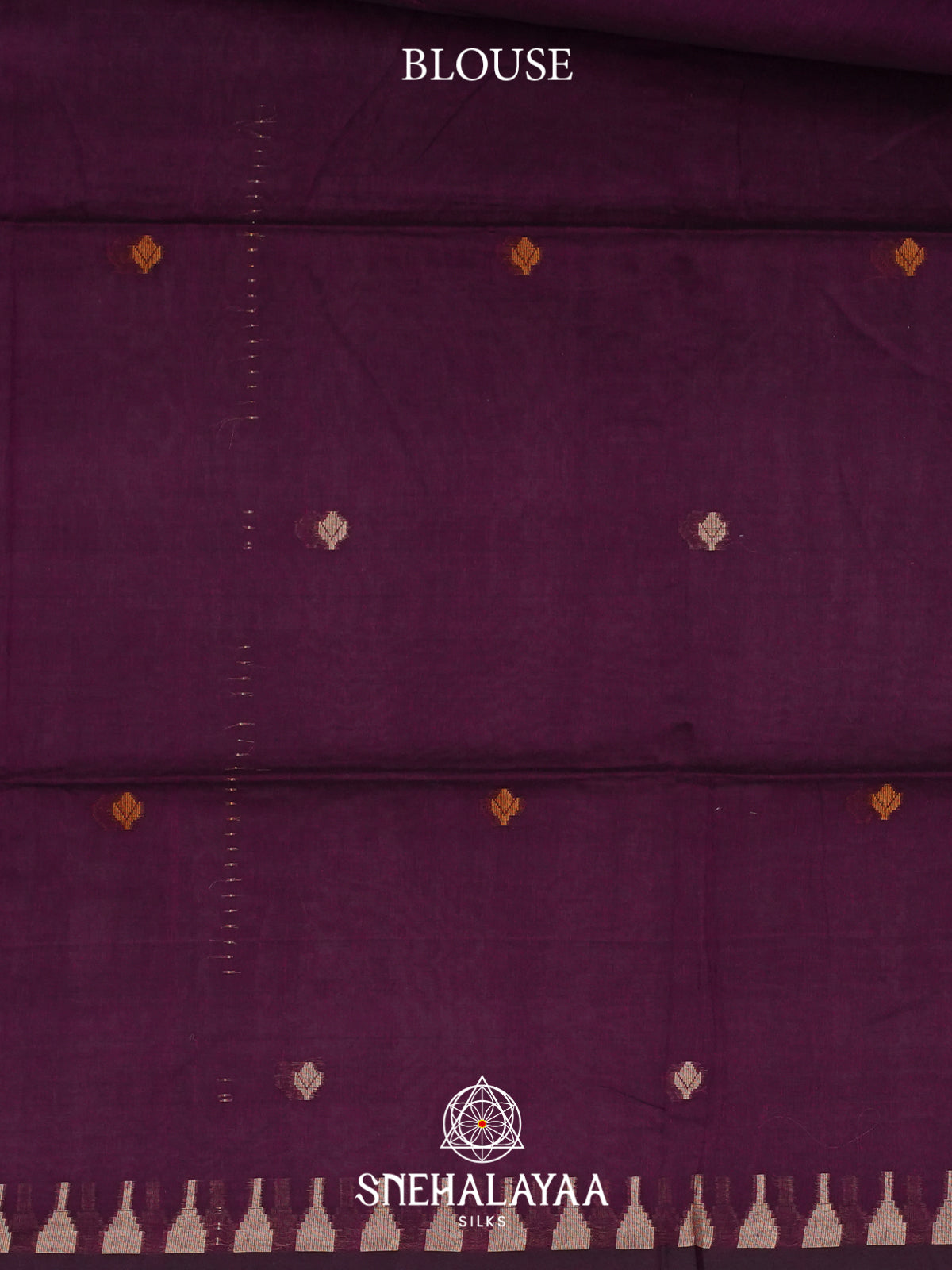 Purple Mul Cotton Saree