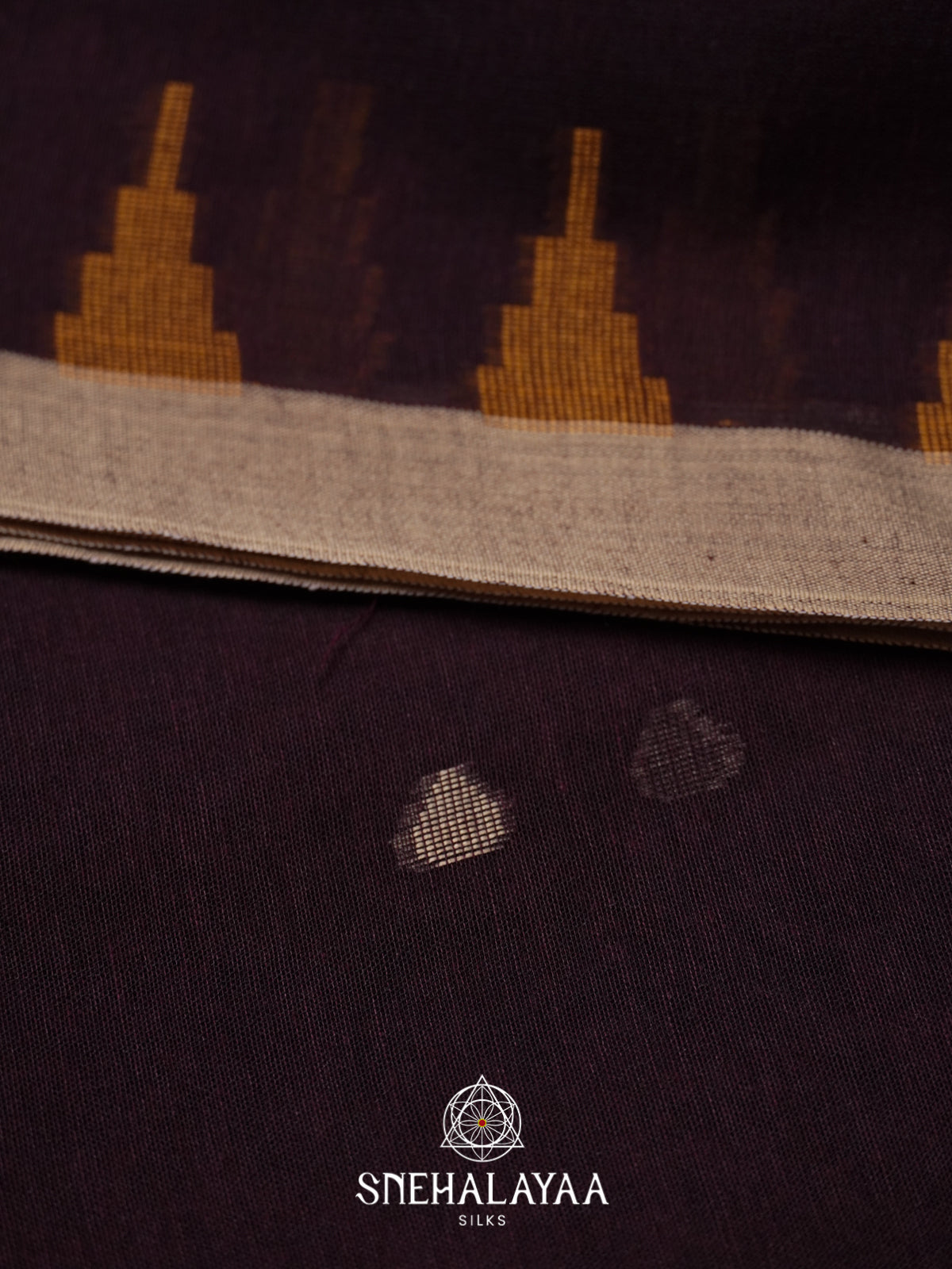 Wine Mul Cotton Saree