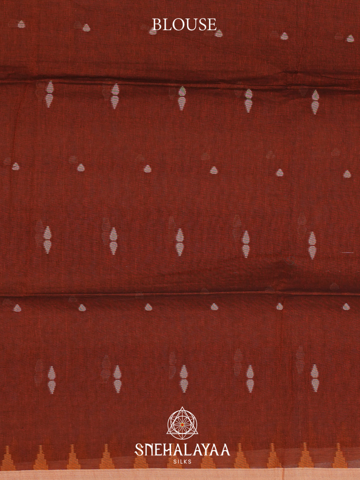 Brown Mul Cotton Saree
