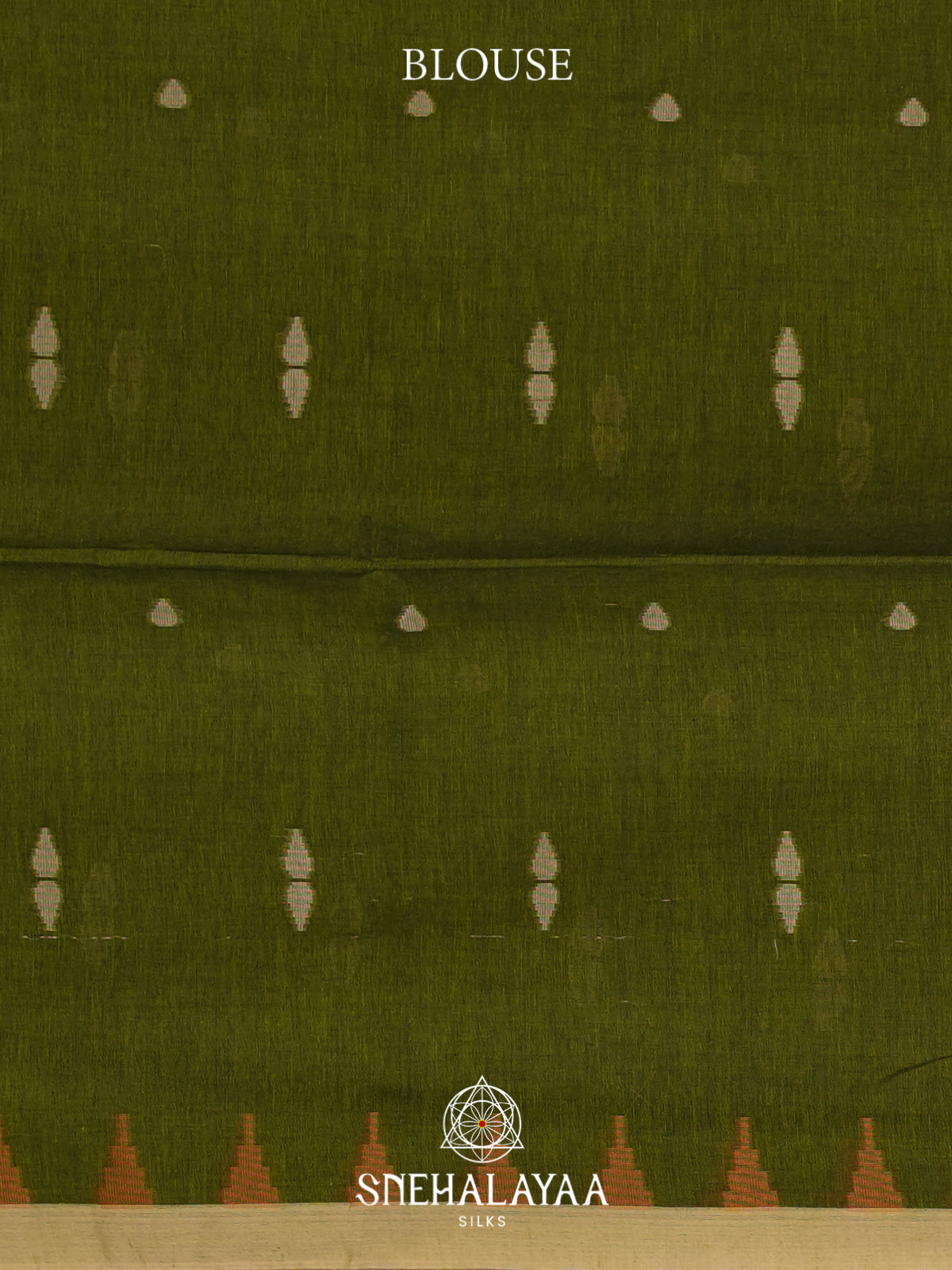 Olive Green Mul Cotton Saree